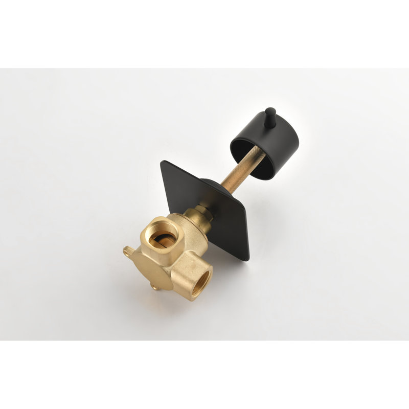 Robinet de douche 3/4 po en métal coulé - Laiton avec débit réglable et soupape de durabilité