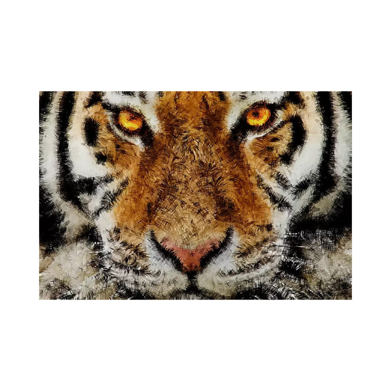 Animal - Tiger par Maximilian San - impression sur toile tendue, H 26 po x l 40 po x P 1,5 po