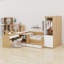 Lit plateforme avec tiroirs, tablettes, bureau et garde-robe-1482268902