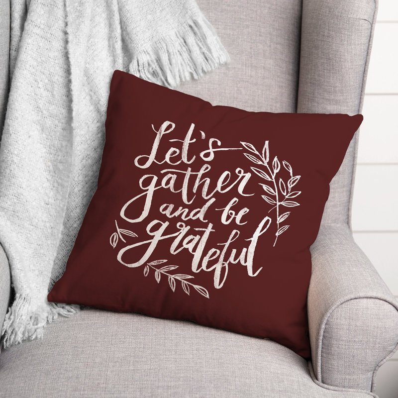 Outdoor Reversible Throw Pillow, H 18 po x l 18 po, Marron