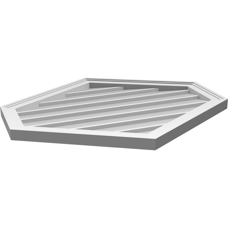 Ventilé vertical à pignon vertical 7/12 po, H 28 po x l 32 po x P 1,5 po