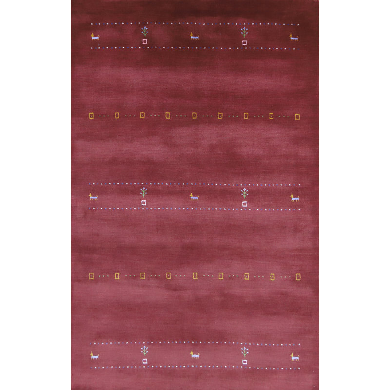 Tapis oriental à motif de petits animaux Gabbeh