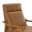 Fauteuil inclinable à accoudoirs en bois