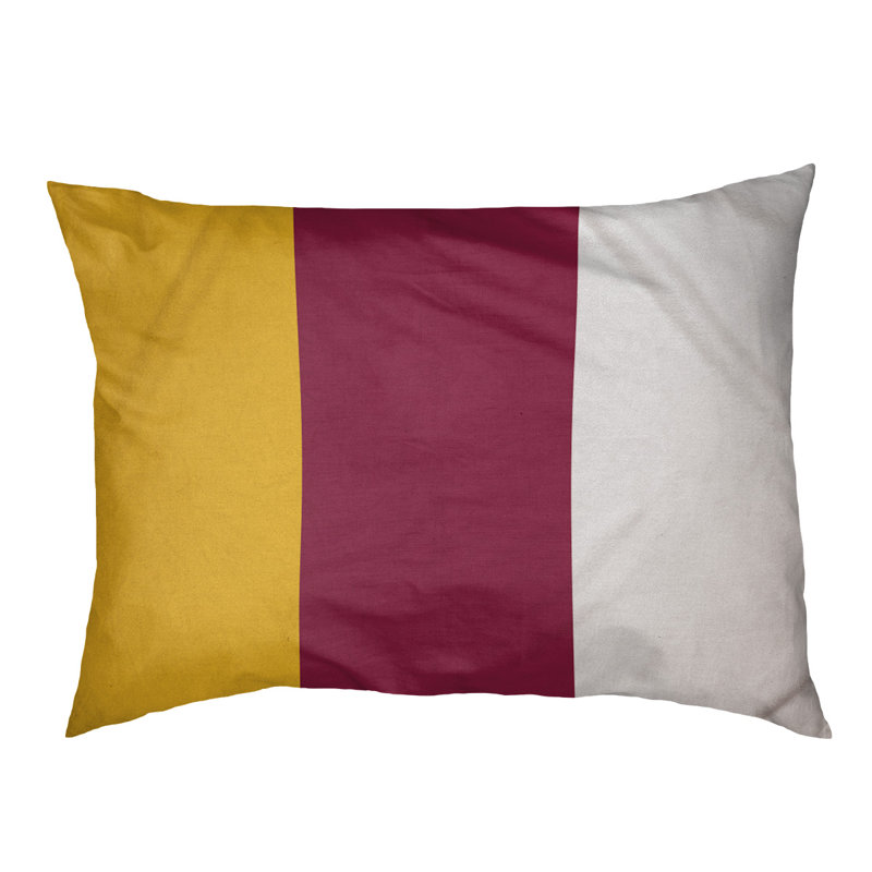 Oreiller Oklahoma, Très grand (l 50 po x P 40 po x H 7 po), Jaune / milieu marron