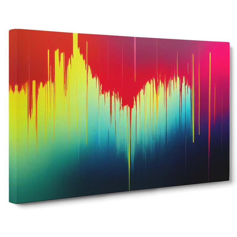 Modern Skyline Abstract Art Vol.1 - Wrapped Canvas Print, 35cm H x 50cm W x 3cm D