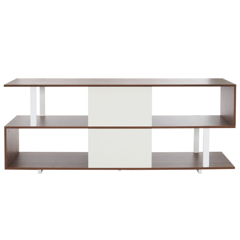 Meuble télé Mab, Noyer / Blanc