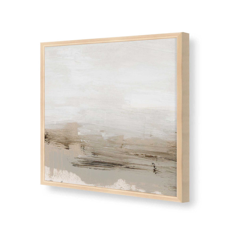 Subtle Earthlines II, 21.5" H x 21.5" W, Open Corner Framed, Raw Maple