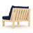 Sehrish Acacia Outdoor Armless Lounge Chair , Sunbrella® Cushions Included-1661514284