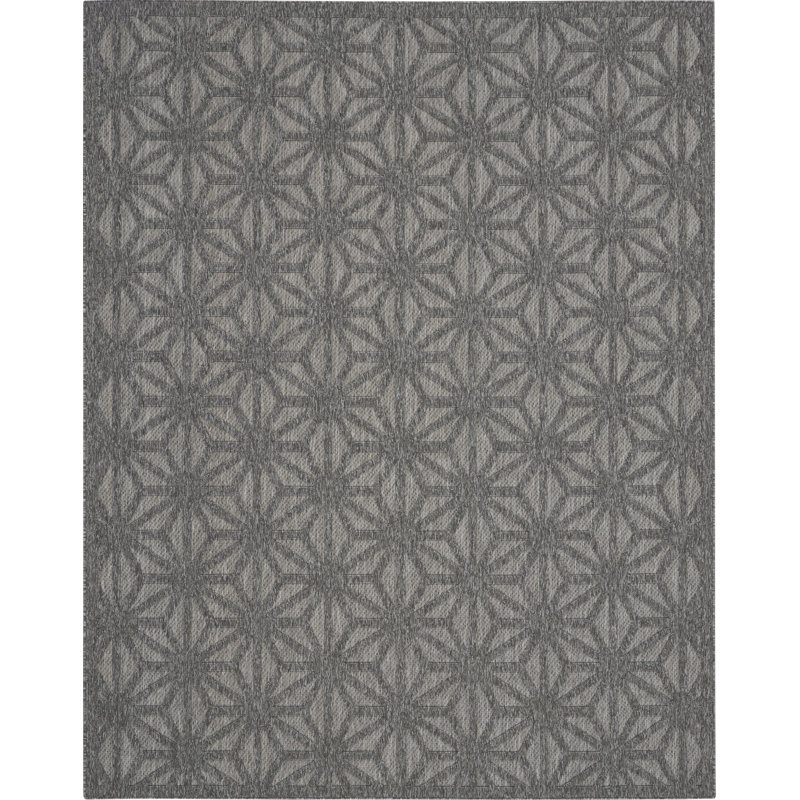 Yifei Geometric Indoor / Outdoor Rug, Rectangle 7'10" x 9'10"