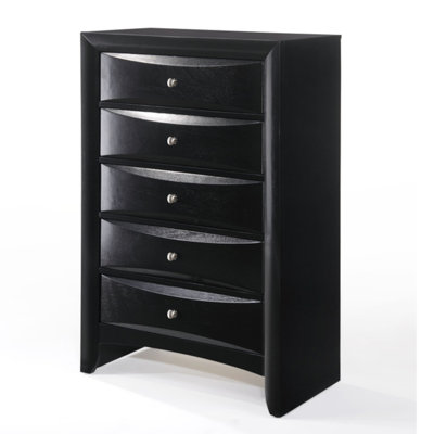 Guesno Elegant Wooden Dresser with 5-Drawer