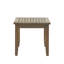 Table basse d'extérieur et en bois gris foncé, 51 po de profondeur, coussins d'eau