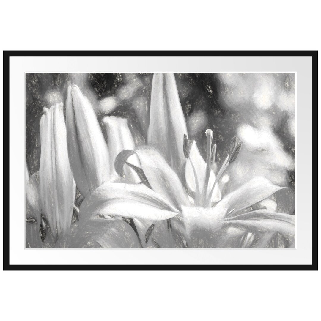 Gerahmter Fotodruck Beautiful, Orange Lilies