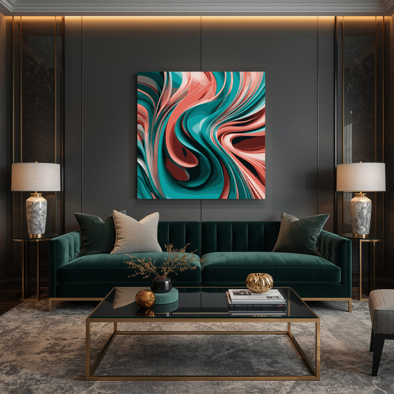 Art numérique sur toile grise numérique 69, H 8 po x l 8 po