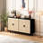 Functional Particle Board Cabinet With Accents - Black Front For Bedroom And Living Room Finish-428241762