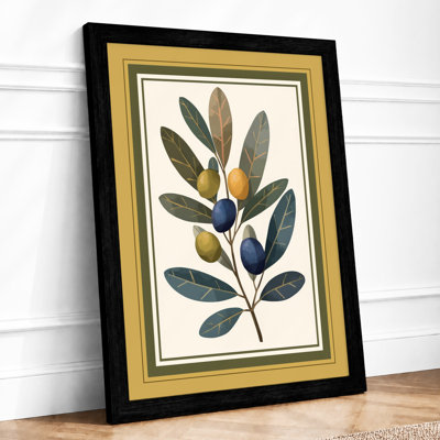 Botanica with Berries Botanical - Framed Print