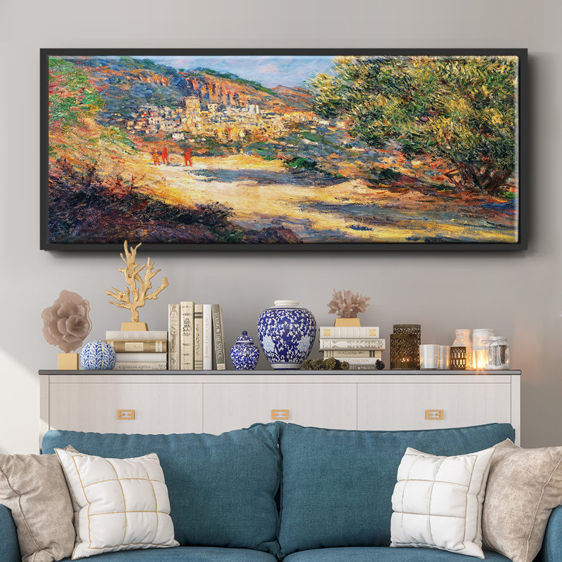 «The Road to Monte Carlo, 1883», reproduction sur toile flottante, Noir, H 12 po x l 30 po x P 1,5 po