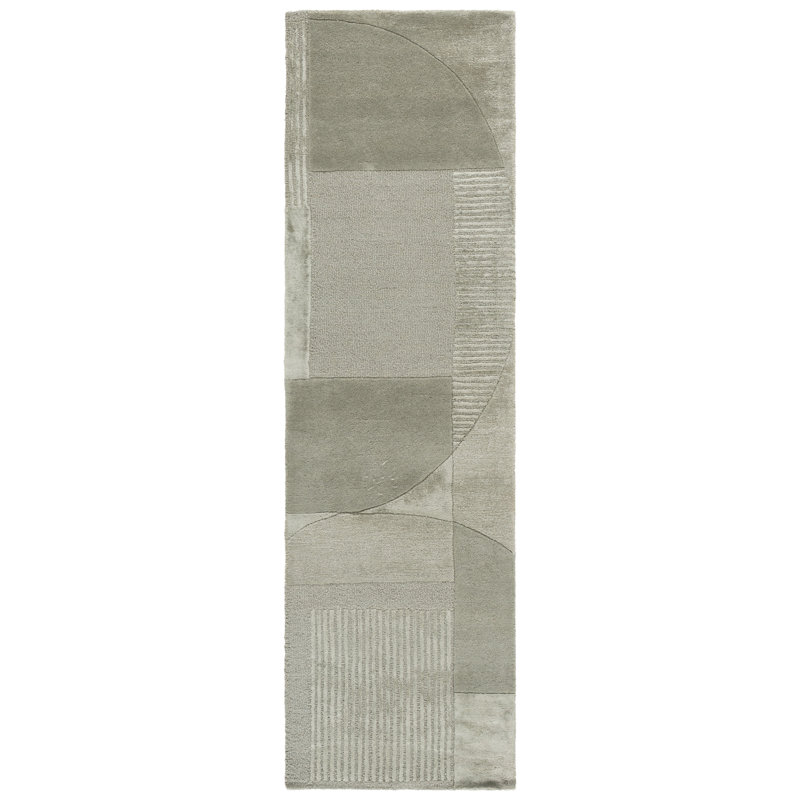 Tapis d'intérieur en laine et coton touffeté à la main Fifth Avenue, Tapis de couloir 2 pi 3 po x 8 pi
