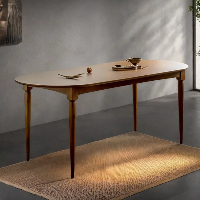 Table de salle à manger ovale de style américain, H 29,53 po x L 70,87 po x l 31,5 po