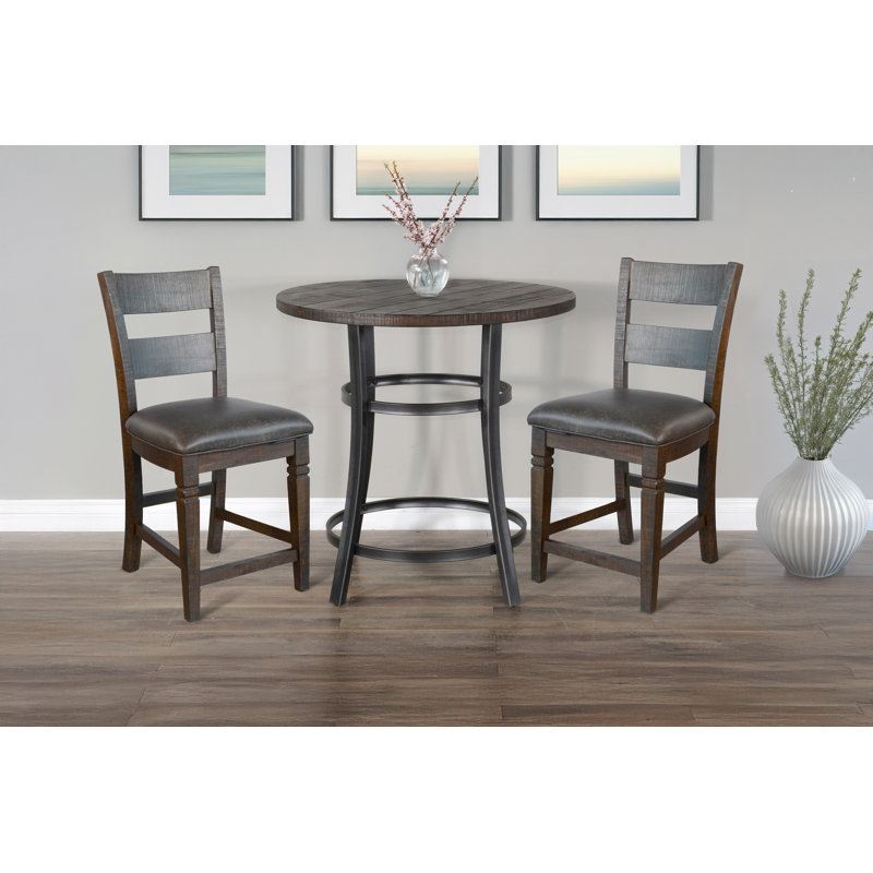 Sunny Designs Counter Height Dining Set, 3 Pieces: Table, 2 Chairs