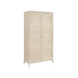 Velora 44" Wide White Oak Modern Wardrobe