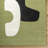 Jaykwon Abstract Hand Tufted Wool Area Rug in Green/White/Black-2090655478