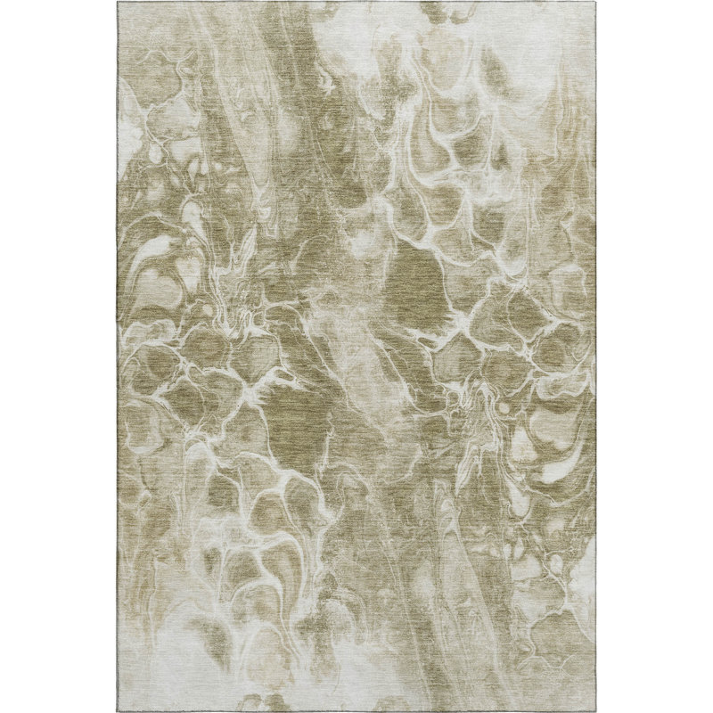 Premium Machine Washable Mayfield AMF1936 Abstract Rug, Rectangle 10' x 14'