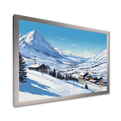 Alpinisme Solitude Winter Glow II - montagnes d'hiver, impressions sur toile