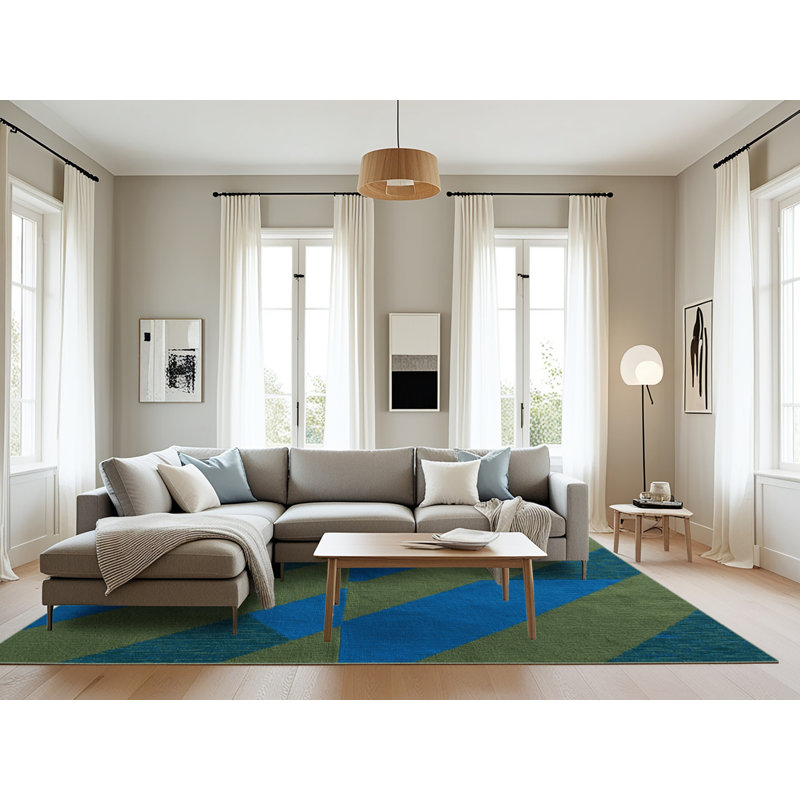Tapis botanique brun lavable à la machine, Rectangulaire 8 pi x 10 pi
