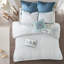 Édredon 8 pièces en coton - imprimé floral, coussins décoratifs, réversibles avec de douces teintes d'aquarelle, rembourrage-118742579-118742576