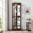 Lighted Glass Curio Display Cabinet