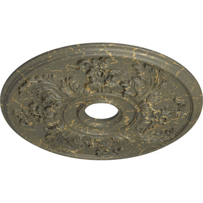 Médaillon de plafond torsadé 23 5/8 po x P 4 5/8 po x P 1 7/8 po (convient aux auvents jusqu'à 8 3/8 po)