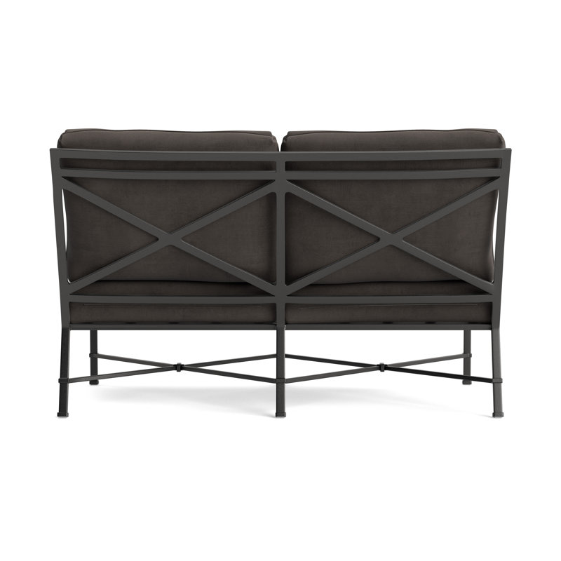 Venetian Outdoor 2 - Seat Loveseat, Fusion Charcoal, Textured Pewter