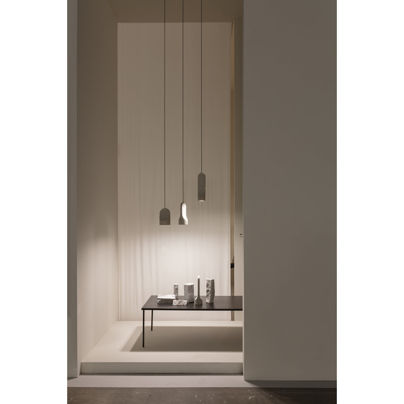 Parga Ceramic Pendant, No, 8.9'' H x 5.1'' W x 5.1" D, White