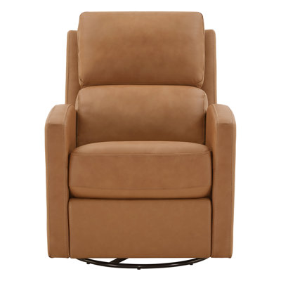Genuine Leather Swivel Power Recliner