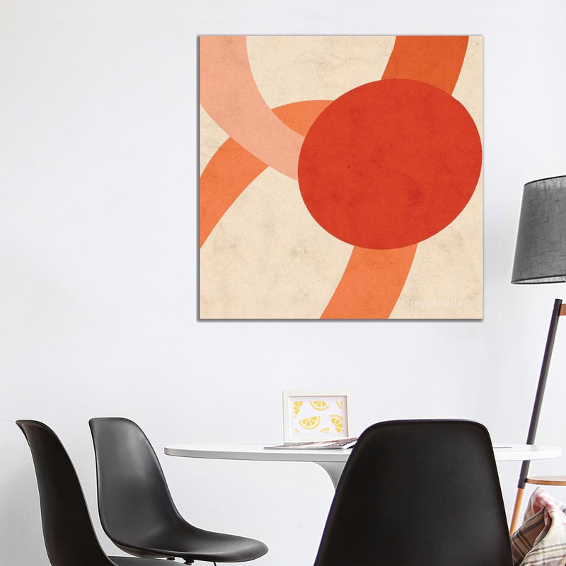 Morange by Reyna Noriega - Print on Canvas, No Framed, 66.04 cm H x 66.04 cm W x 1.91 cm D