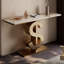 Console de style moderne en pierre frittée-1741590308