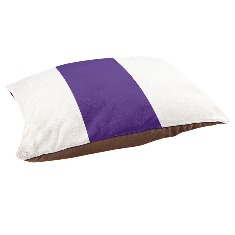 Coussin Golden State, Très grand (l 50 po x P 40 po x H 7 po), Blanc / Mauve