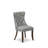 9-Pc Modern Dining Set contains an Extendable Rectangle Kitchen Table, 7 Polyester Fabric Dining Chairs and 1 Modern Bench, Antique Walnut-124598926-124598921