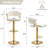 Christal Swivel Upholstered Adjustable Height Counter Stool-688811034-699399534