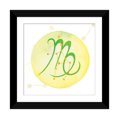Éclairage de virgo avec constellation, reproduction d’art sur toile tendue