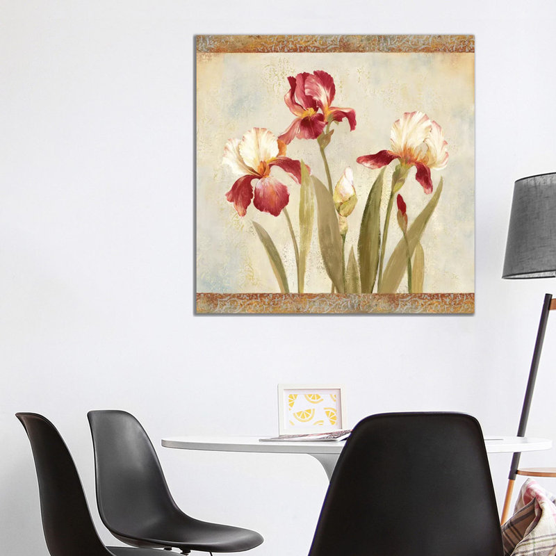 Iris Tapestry II by Asia Jensen - Wrapped Canvas Painting