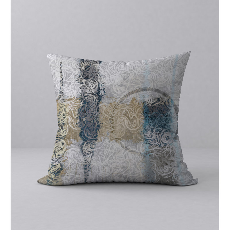Abstract Reversible Throw Pillow, 20" x 20"