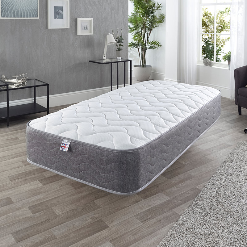 3 Layer Eco Memory Foam Hybrid Bonnell Sprung Mattress, Single (3')