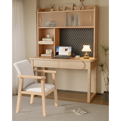 Writing Desk Executive Computer Desk Kids Children Learning Desk With Hutch by Latitude Run