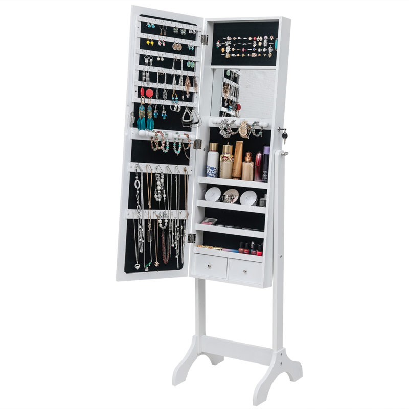 Armoire à bijoux Aaser, Blanc
