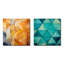 Dailen - Ensemble de 2 collages de formes carrées abstraites-101852493-101852489