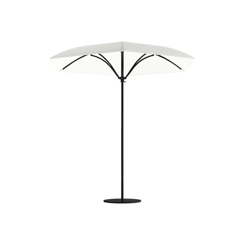 Parasol de marché Trace 9 pi 2 po, Bogota, Obsidienne, Ouverture manuelle