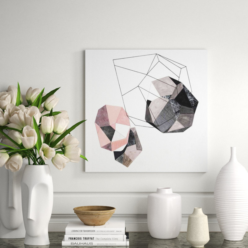 Prisms In Pink I Print by Natasha Marie, Outdoor, 24" H x 24" W x 1.5" D
