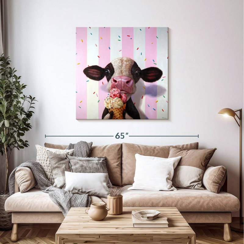 Ketti Mooo-Licious, 39" H x 39" W