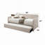 Lit de jour en tissu brouillard Jagger